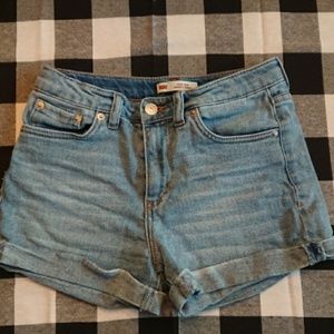 Levi's High Rise Shorty Short Girls 12 Jean